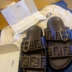 Worn Fendi Slides